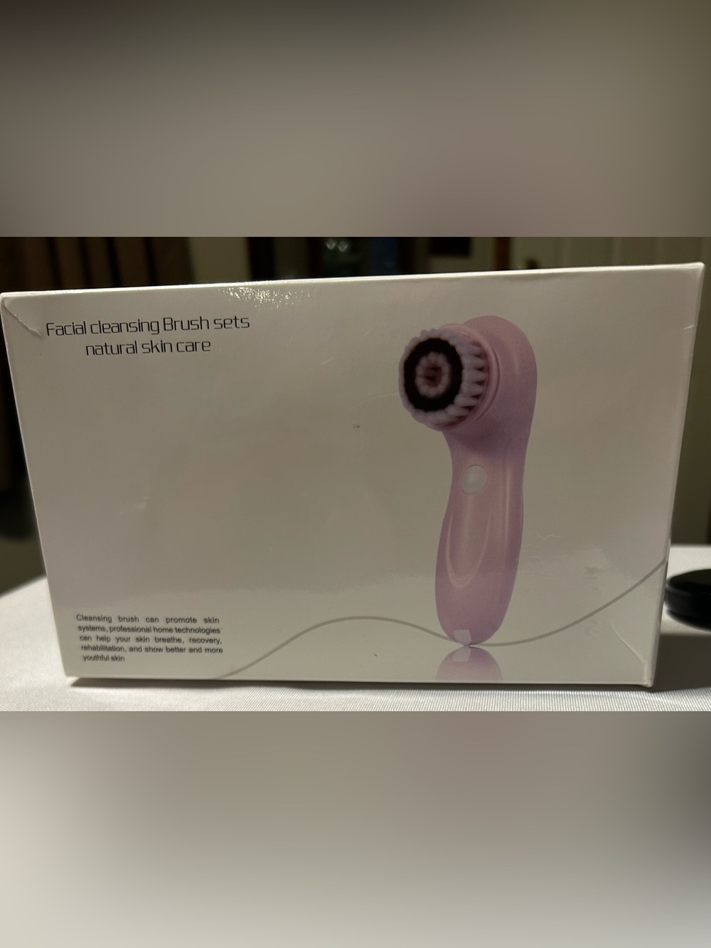 Pink Facial Rechargeable Cleansing Brush - Pink